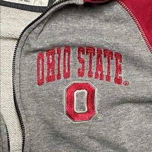 Ohio State Two-Tone Full-Zip Sweatshirt Small